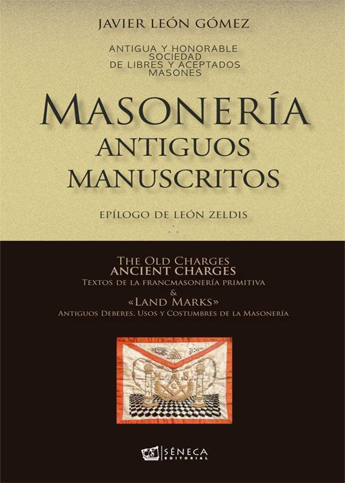 Portada del libro 'Masonería: Antiguos Manuscritos' de 'Javier León Gómez'